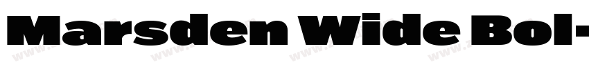 Marsden Wide Bol字体转换
